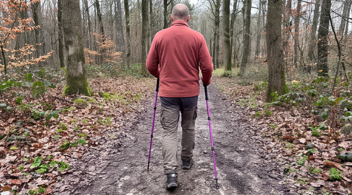 autopkio nordic walking stoecke teleskop im Testlauf
