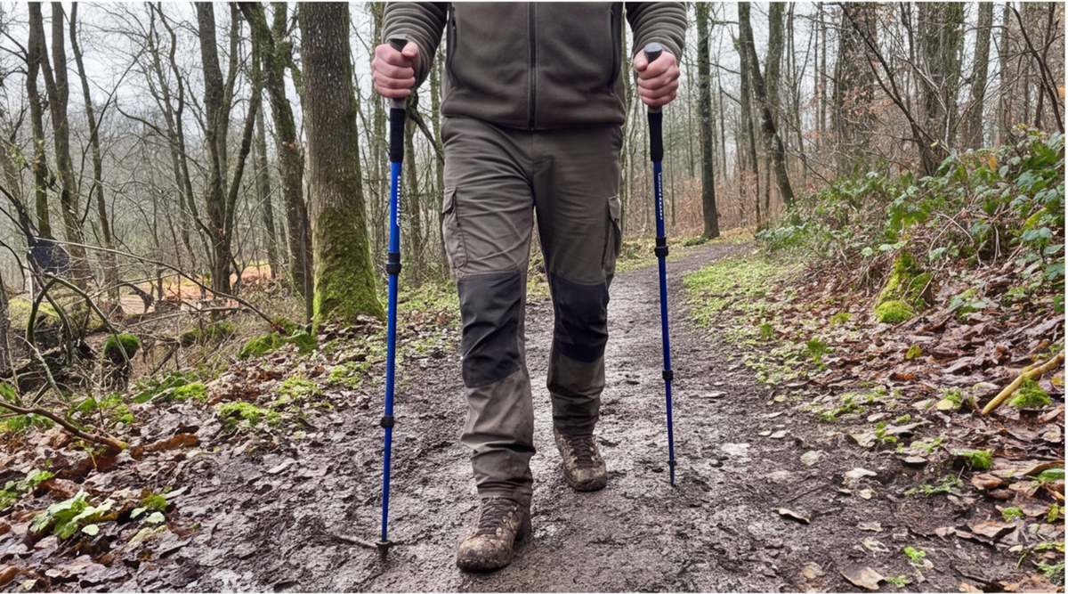 covacure wanderstoecke nordic walking stoecke in der Anwendung