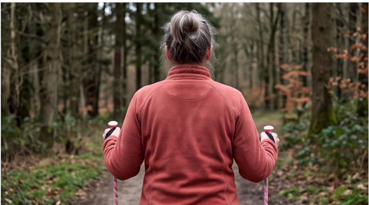 fittrek kinder wanderstoecke teleskop während der Nutzung