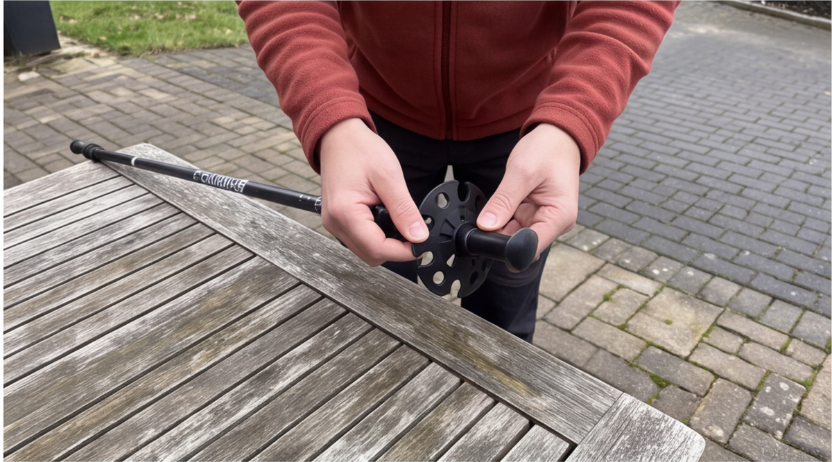 guhaool teleskop wanderstoecke aluminium carbon Ansicht der Verarbeitung