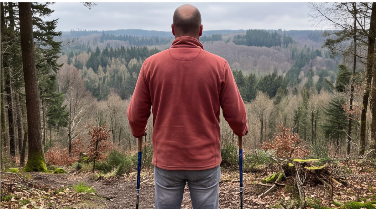 hrubyroad nordic walking stoecke herren in der Anwendung