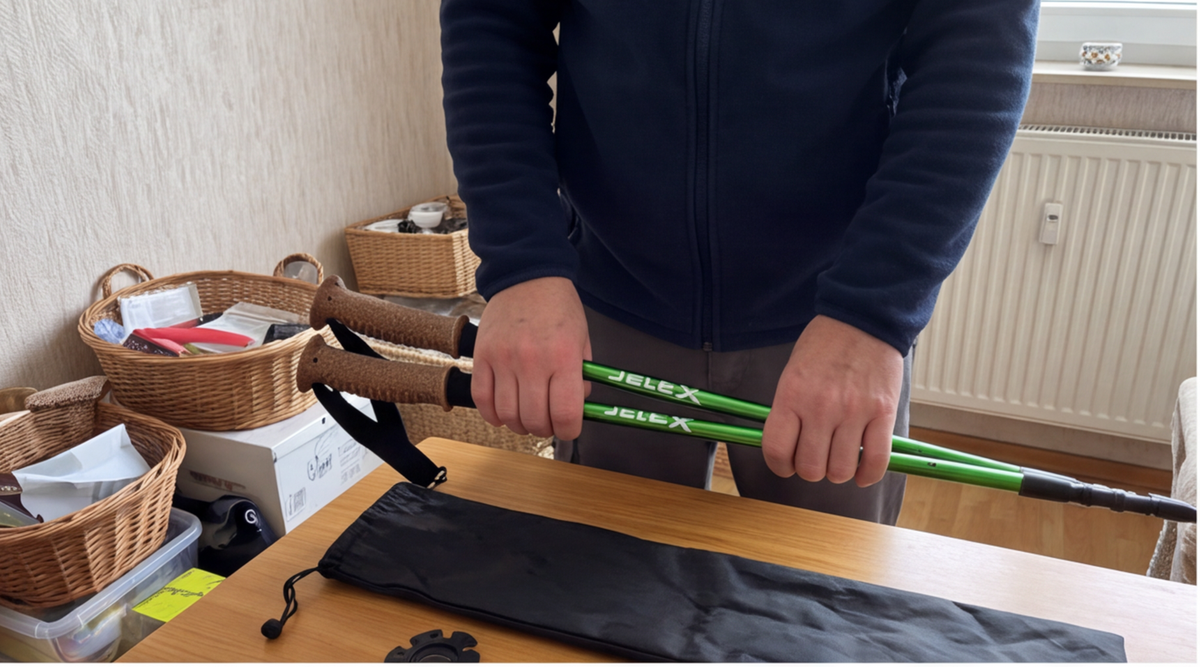 JELEX Nature Teleskop Walking Stöcke im Test: Ultraleichte Wanderstöcke mit Antishock-Technologie für Outdoor-Abenteuer