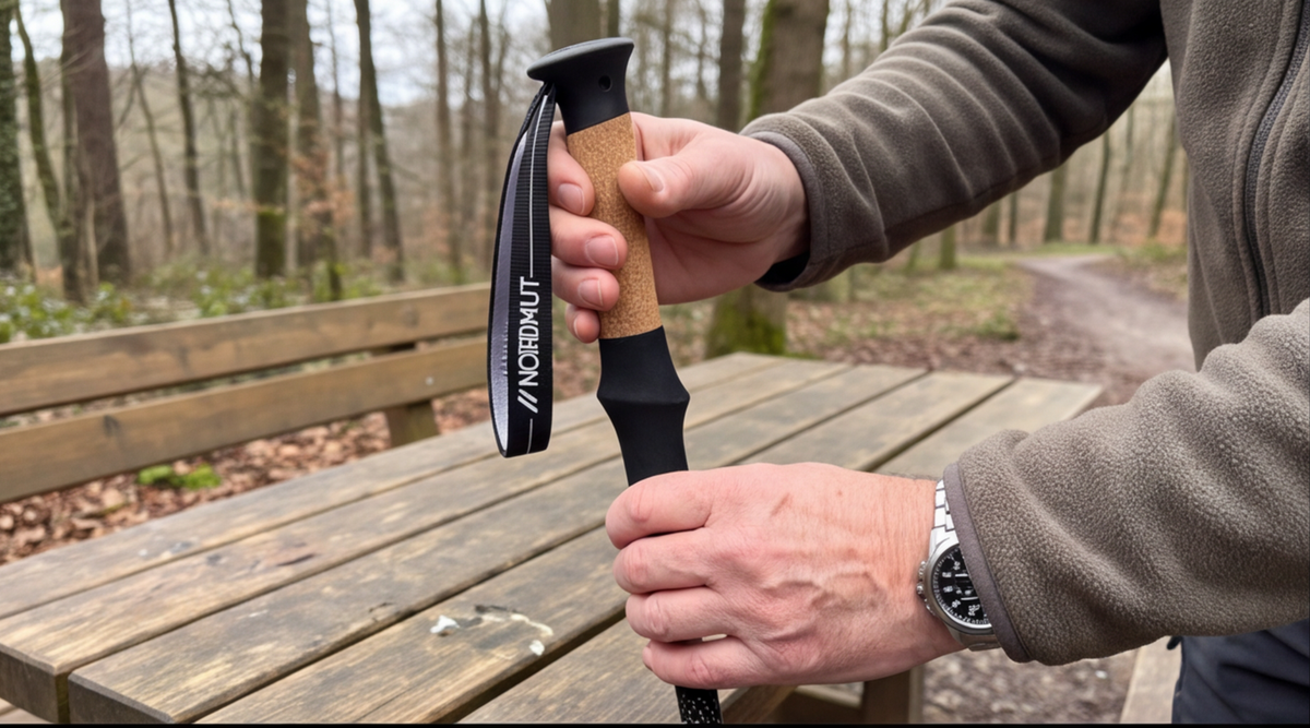 NORDMUT® Wanderstöcke faltbar im Test: Ultraleichte Trekkingstöcke für jeden Einsatz