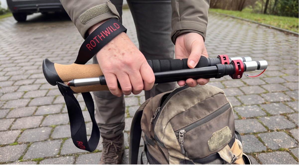 Rothwild Wanderstöcke, Modell Luchs, im Test: Faltbare Trekkingstöcke für Damen und Herren
