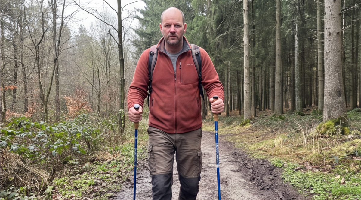 trekology trek z wanderstock aus aluminium in der Anwendung