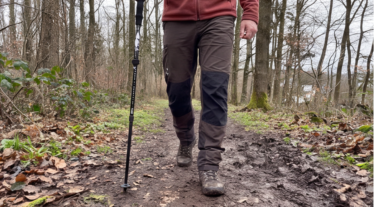 wsobue faltbare wanderstoecke schwarz 1 stock im Alltag